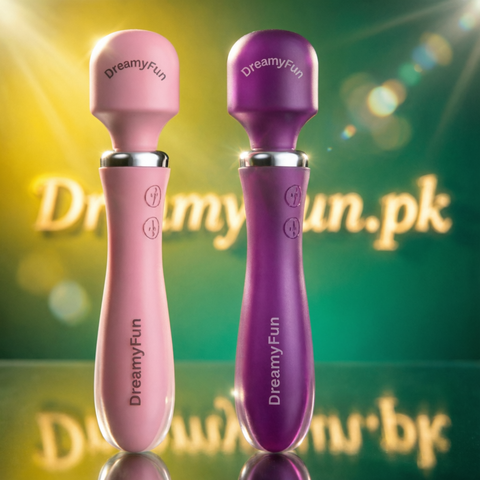💎 Luxury Silicone Double-Sided Vibrator | DreamyFun.pk Official 💜