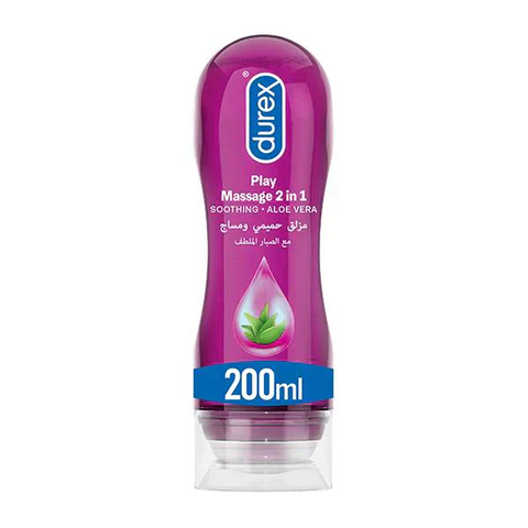 Durex Play Massage 2-in-1 Intimate Lube & Massage Gel – Aloe Vera (200ml) 💦✨