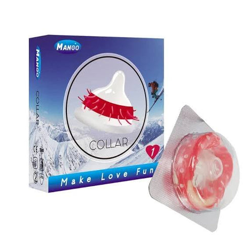 Mango Collar Spike Condoms 1 Piece (With Private Packing