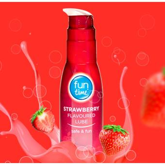 Funtime Strawberry Flavored Lube 🍓💦 – Sweet & Sensual Pleasure!