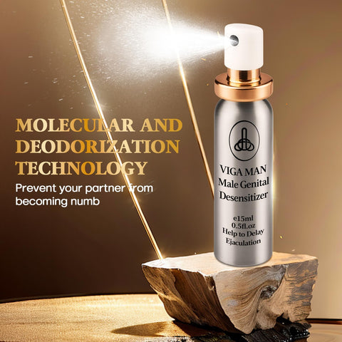 Delay Spray, Male desensitizing Spray,Male Climax Control Gentle Non-irritating No Odor, External Delayed Spray to Last Longer in Bed(15ml)