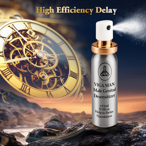 Delay Spray, Male desensitizing Spray,Male Climax Control Gentle Non-irritating No Odor, External Delayed Spray to Last Longer in Bed(15ml)