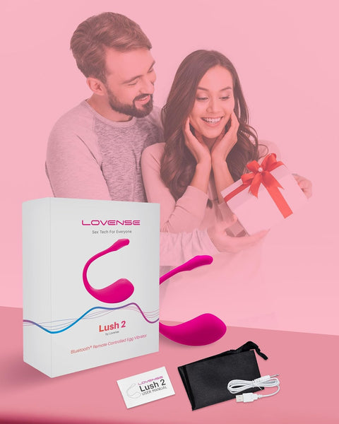 LOVENSE Lush 2 Remote Vibrator with App, Long Distance Remote Controlled G-spot Stimulator Egg Vibrators Bluetooth Adult Sex Toys & Games Powerful.