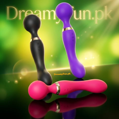 ✨ Double-Ended 2-in-1 Wand Vibrator – Dual Pleasure & Relaxation💖