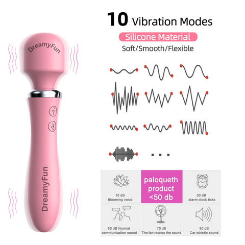 💎 Luxury Silicone Double-Sided Vibrator | DreamyFun.pk Official 💜