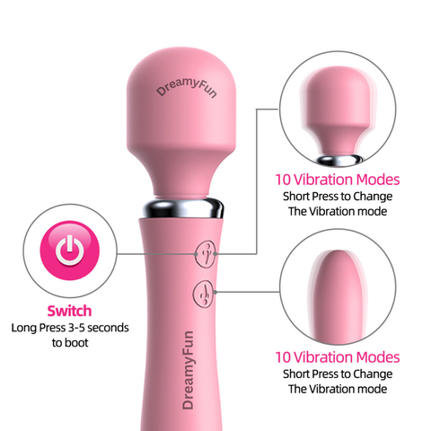 💎 Luxury Silicone Double-Sided Vibrator | DreamyFun.pk Official 💜