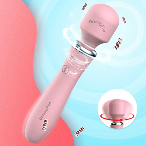 💎 Luxury Silicone Double-Sided Vibrator | DreamyFun.pk Official 💜