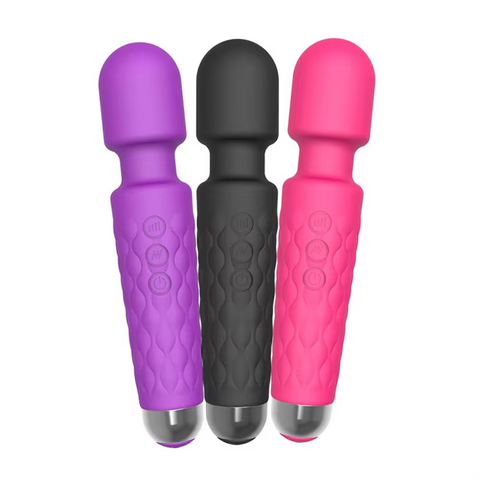 🔋 Handheld Electric Back Massager 💆‍♂️ – 8 Speeds ⚡ | 20 Modes 🔄 – Rechargeable 🔄 & Waterproof 💧 & Quiet 🤫 – Deep Tissue Neck & Back Massager 🖤 (Black)