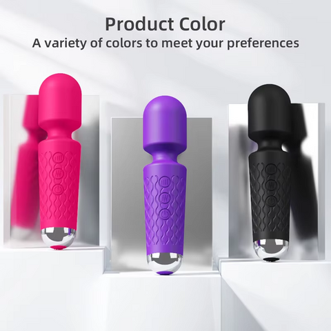 🔋 Handheld Electric Back Massager 💆‍♂️ – 8 Speeds ⚡ | 20 Modes 🔄 – Rechargeable 🔄 & Waterproof 💧 & Quiet 🤫 – Deep Tissue Neck & Back Massager 🖤 (Black)