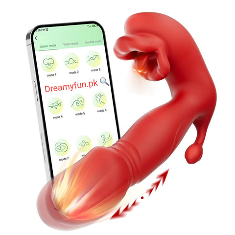 3-in-1🌹 Rose Clitoral Stimulator Thrusting Vibrator 🌹 Imported Design