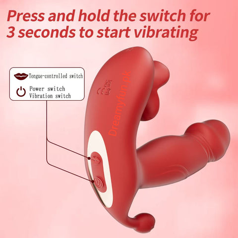 3-in-1🌹 Rose Clitoral Stimulator Thrusting Vibrator 🌹 Imported Design