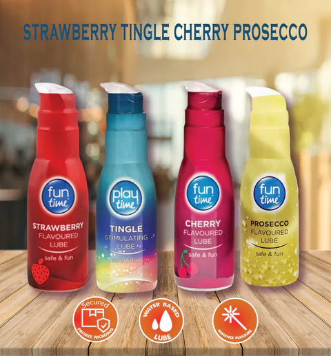 Funtime Strawberry Flavored Lube 🍓💦 – Sweet & Sensual Pleasure!