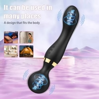 Double-Ended 2-in-1 Wand Vibrator ✨💜 Dual Pleasure & Ultimate Relaxation! 🔥💃